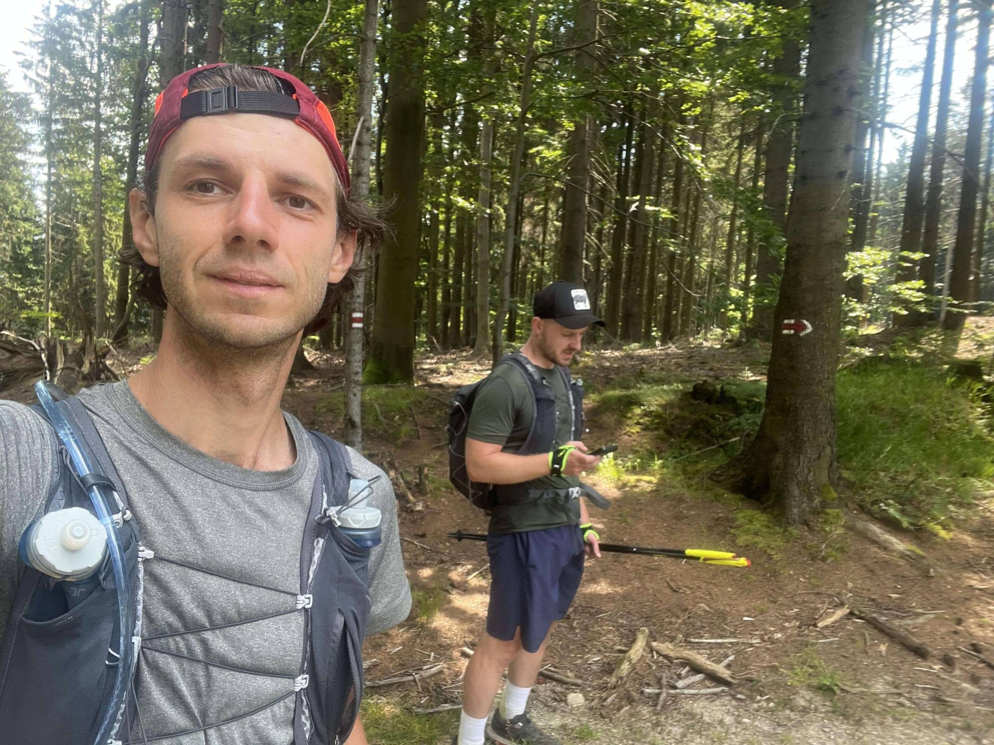 Selfie v lese počas tretieho dňa